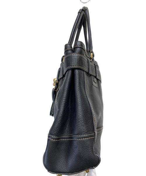 COACH（コーチ）COACH (コーチ) レザーハンドバッグ ブラックの古着・服飾アイテム