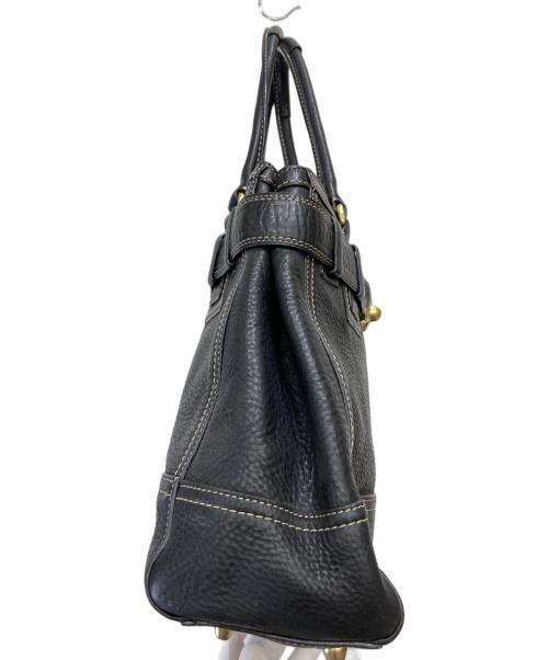COACH（コーチ）COACH (コーチ) レザーハンドバッグ ブラックの古着・服飾アイテム