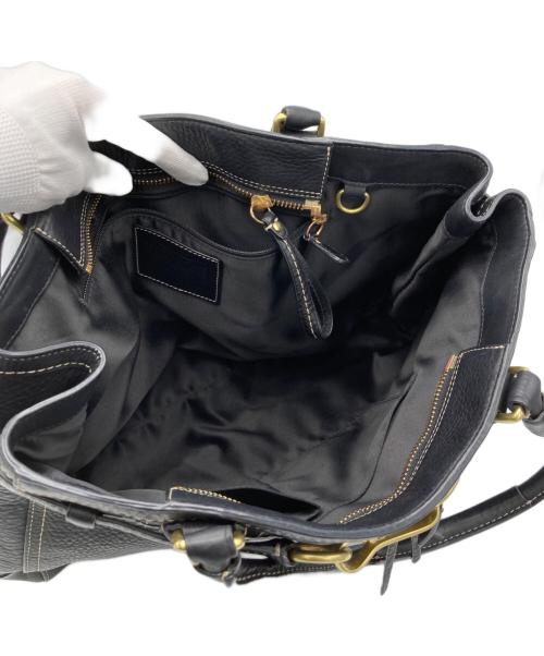 COACH（コーチ）COACH (コーチ) レザーハンドバッグ ブラックの古着・服飾アイテム