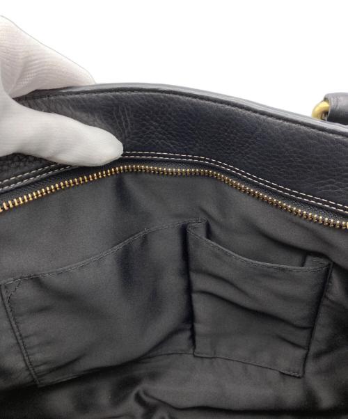 COACH（コーチ）COACH (コーチ) レザーハンドバッグ ブラックの古着・服飾アイテム