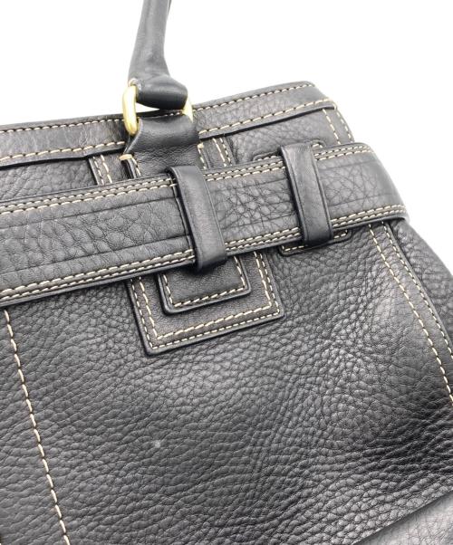 COACH（コーチ）COACH (コーチ) レザーハンドバッグ ブラックの古着・服飾アイテム