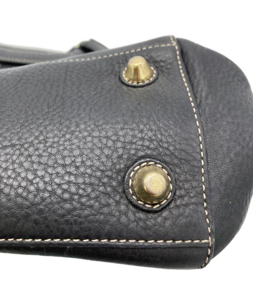 COACH（コーチ）COACH (コーチ) レザーハンドバッグ ブラックの古着・服飾アイテム