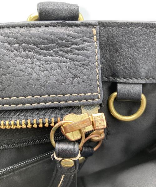 COACH（コーチ）COACH (コーチ) レザーハンドバッグ ブラックの古着・服飾アイテム