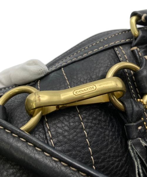 COACH（コーチ）COACH (コーチ) レザーハンドバッグ ブラックの古着・服飾アイテム