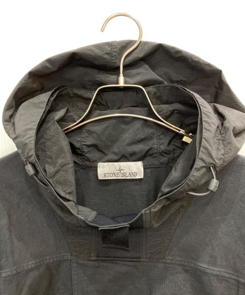 STONE ISLAND（ストーンアイランド）STONE ISLAND (ストーンアイランド) GARMENT DYED SMOCK ブラック サイズ:Mの古着・服飾アイテム