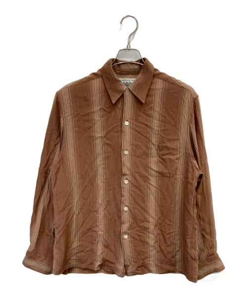 WACKO MARIA（ワコマリア）WACKO MARIA (ワコマリア) オープンカラーシャツ ブラウン サイズ:Mの古着・服飾アイテム