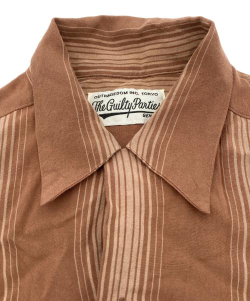 WACKO MARIA（ワコマリア）WACKO MARIA (ワコマリア) オープンカラーシャツ ブラウン サイズ:Mの古着・服飾アイテム