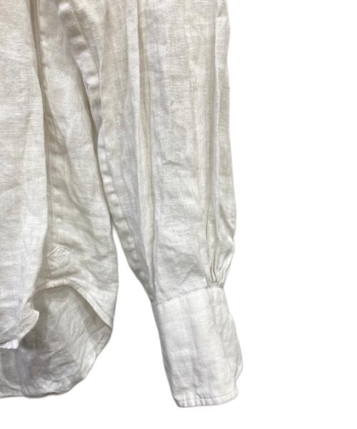 BOURRIENNE（ブリエンヌ）BOURRIENNE (ブリエンヌ) リネンシャツ ホワイト サイズ:Sの古着・服飾アイテム