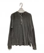 RRLダブルアールエル）の古着「HENLEY NECK THERMAL SHIRTS」｜グレー