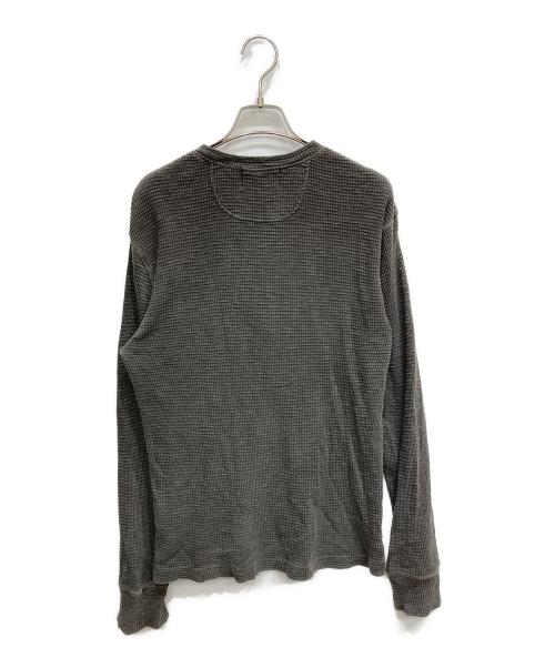 RRL（ダブルアールエル）RRL (ダブルアールエル) HENLEY NECK THERMAL SHIRTS グレー サイズ:Mの古着・服飾アイテム