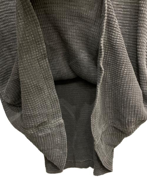 RRL（ダブルアールエル）RRL (ダブルアールエル) HENLEY NECK THERMAL SHIRTS グレー サイズ:Mの古着・服飾アイテム