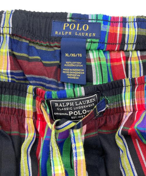 POLO RALPH LAUREN（ポロ・ラルフローレン）POLO RALPH LAUREN (ポロ・ラルフローレン) チェックパンツ ブラック サイズ:XLの古着・服飾アイテム