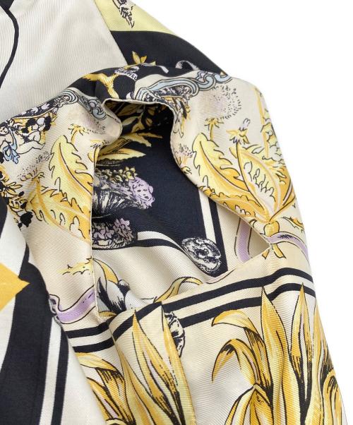 Istante（イスタンテ）Istante (イスタンテ) 総柄シルクブラウス ブラック サイズ:40の古着・服飾アイテム