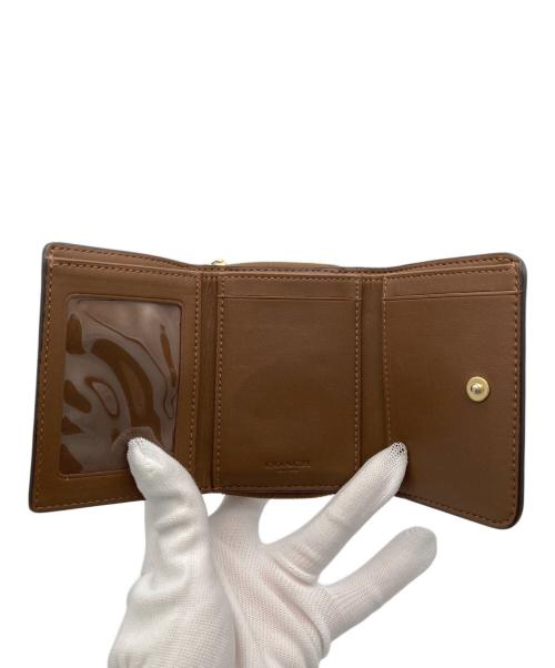 COACH（コーチ）COACH (コーチ) 3つ折り財布 ブラウンの古着・服飾アイテム