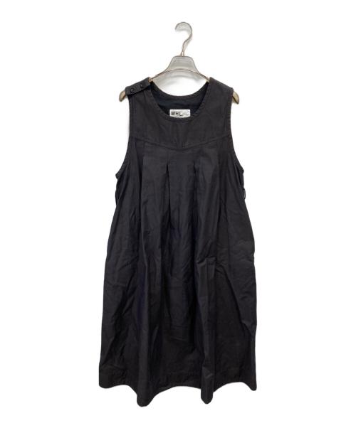 MHL（エムエイチエル）MHL (エムエイチエル) ノースリーブワンピース ブラック サイズ:Mの古着・服飾アイテム