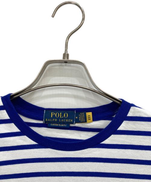 POLO RALPH LAUREN（ポロ・ラルフローレン）POLO RALPH LAUREN (ポロ・ラルフローレン) ポロベアボーダーTシャツ ブルー サイズ:Mの古着・服飾アイテム