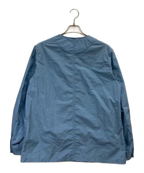 DANTON（ダントン）DANTON (ダントン) ノーカラージャケット ブルー サイズ:Ⅼの古着・服飾アイテム