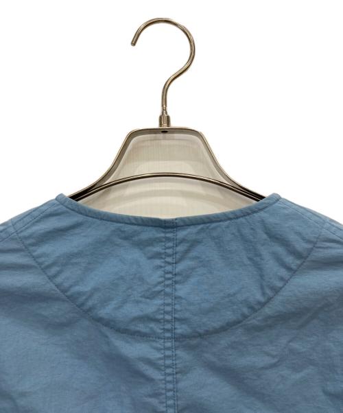 DANTON（ダントン）DANTON (ダントン) ノーカラージャケット ブルー サイズ:Ⅼの古着・服飾アイテム