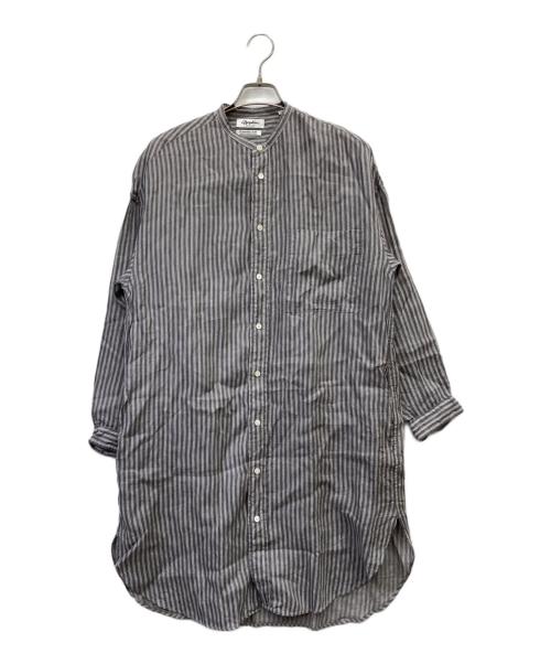 Gymphlex（ジムフレックス）Gymphlex (ジムフレックス) リネンシャツワンピース グレー サイズ:14の古着・服飾アイテム