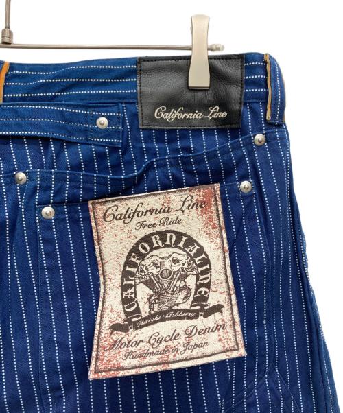 California Line（カリフォルニア ライン）CALIFORNIA LINE (カリフォルニア ライン) ダブルニーヒッコリーパンツ ブルー サイズ:W34 未使用品の古着・服飾アイテム
