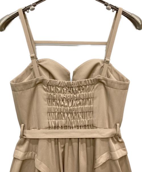Snidel（スナイデル）Snidel (スナイデル) フロントジップジャンスカ ベージュ サイズ:1の古着・服飾アイテム