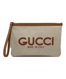 GUCCI（グッチ）の古着「クラッチバッグ」｜ベージュ