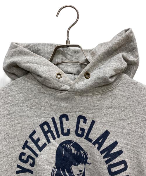 Hysteric Glamour（ヒステリックグラマー）Hysteric Glamour (ヒステリックグラマー) ヒスガールプリントパーカー グレー サイズ:Ⅼの古着・服飾アイテム