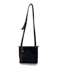 GUCCI（グッチ）の古着「シェリーラインキャンバスショルダーバッグ」｜ブラック