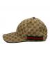 GUCCI (グッチ) オリジナルGGキャンバス ベースボール キャップ ベージュ：10000円
