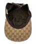 中古・古着 GUCCI (グッチ) オリジナルGGキャンバス ベースボール キャップ ベージュ：10000円