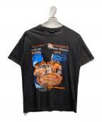 HASE AUTHENTICSハセ オーセンティックス）の古着「プリントカットソー」｜ブラック