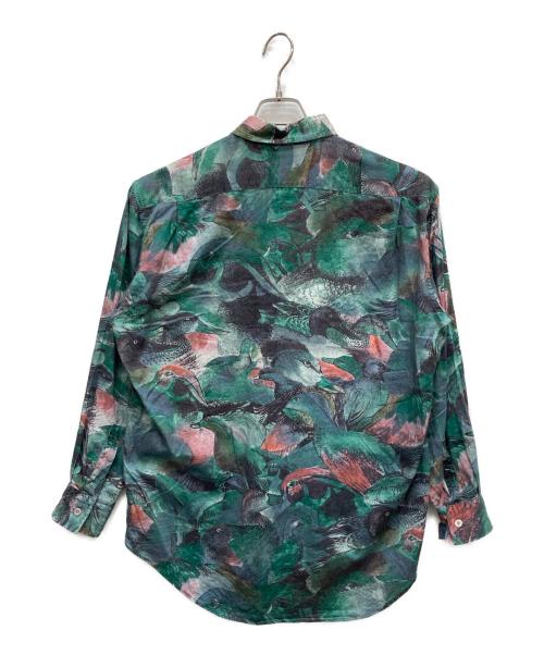 Paul Smith London（ポールスミスロンドン）Paul Smith London (ポールスミスロンドン) 総柄シャツ グリーン サイズ:Mの古着・服飾アイテム