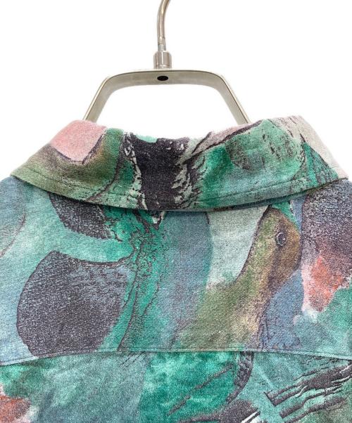 Paul Smith London（ポールスミスロンドン）Paul Smith London (ポールスミスロンドン) 総柄シャツ グリーン サイズ:Mの古着・服飾アイテム