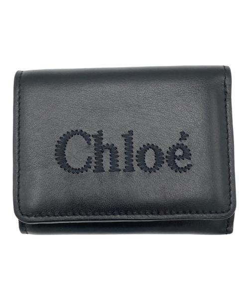 Chloe（クロエ）Chloe (クロエ) 3つ折り財布 ブラックの古着・服飾アイテム