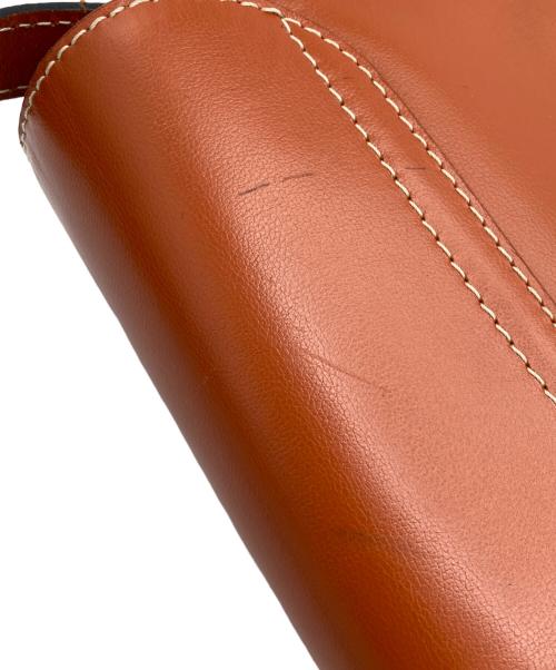 Yves Saint Laurent（イヴサンローラン）Yves Saint Laurent (イヴサンローラン) Yカットショルダーバッグ ブラウンの古着・服飾アイテム