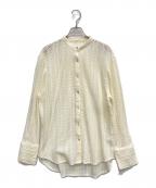 Ameriアメリ）の古着「OVERSIZED COARSE MESH SHIRT」｜アイボリー