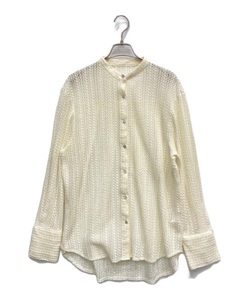 Ameri（アメリ）AMERI (アメリ) OVERSIZED COARSE MESH SHIRT アイボリー サイズ:FREEの古着・服飾アイテム