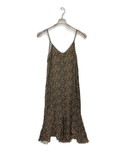 L'appartement（アパルトモン）L'Appartement (アパルトモン) Tiger Print Cami Dress ブラウン サイズ:表示なしの古着・服飾アイテム