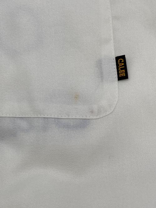 CALEE（キャリー）CALEE (キャリー) バック刺繍オープンカラーシャツ ホワイト サイズ:Sの古着・服飾アイテム