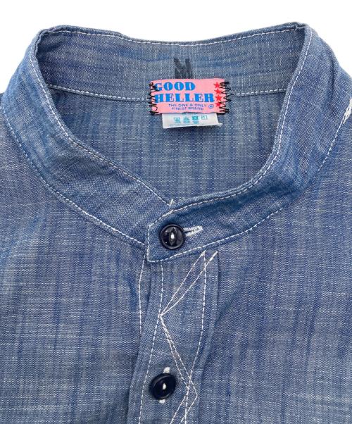 good heller（グッドヘラー）GOOD HELLER (グッドヘラー) シャンブレーシャツ ブルー サイズ:Mの古着・服飾アイテム