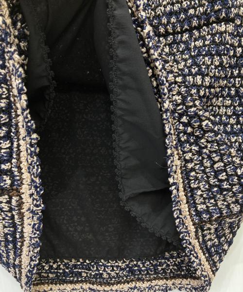 CHANEL（シャネル）CHANEL (シャネル) ツイードスカート ネイビー サイズ:38の古着・服飾アイテム