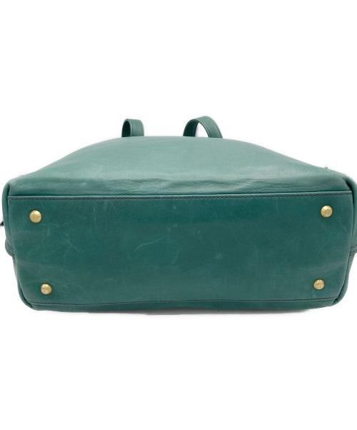 Paul Smith COLLECTION（ポールスミス コレクション）Paul Smith COLLECTION (ポールスミス コレクション) レザートートバッグ グリーンの古着・服飾アイテム