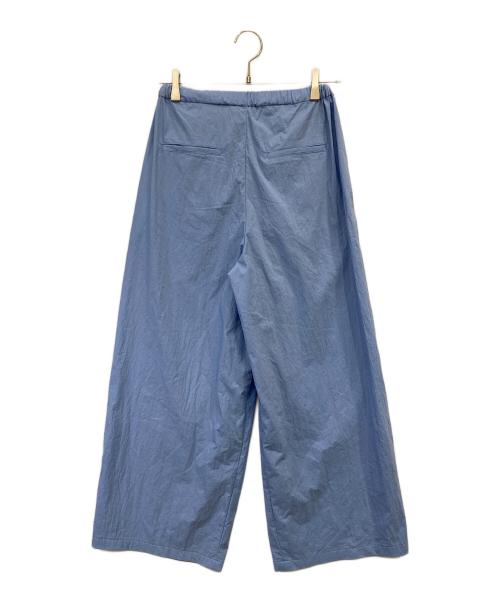 Adam et Rope（アダム エ ロペ）Adam et Rope (アダム エ ロペ) ドローコードギャザーパンツ ブルー サイズ:36の古着・服飾アイテム