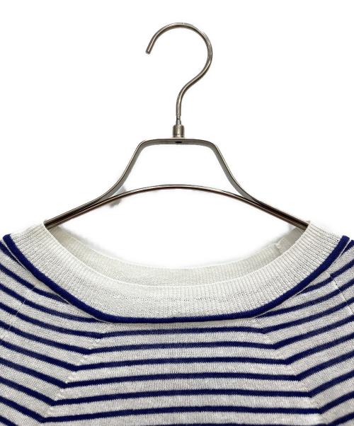 BEARDSLEY（ビアズリー）BEARDSLEY (ビアズリー) サークルドルマンニット ホワイト サイズ:FREEの古着・服飾アイテム
