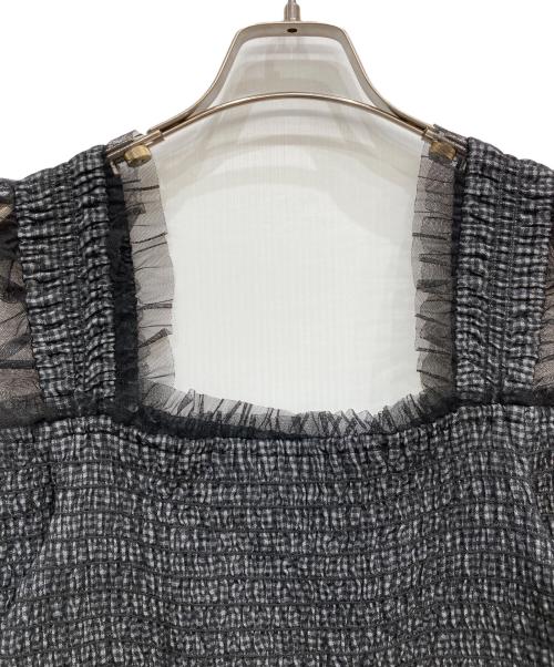 Snidel（スナイデル）Snidel (スナイデル) チュールフリルOP ワンピー ブラック サイズ:SIZE1の古着・服飾アイテム
