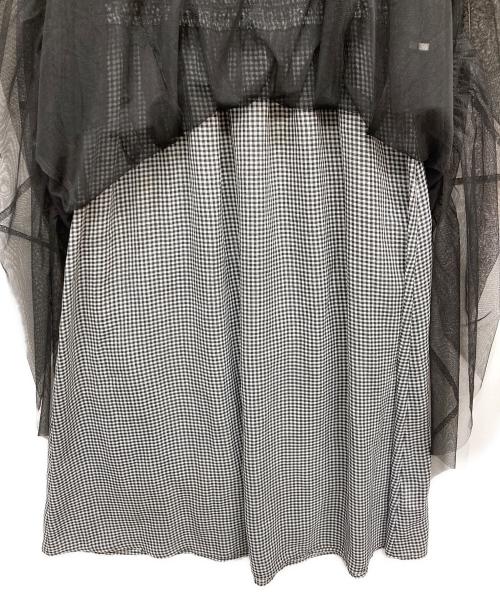 Snidel（スナイデル）Snidel (スナイデル) チュールフリルOP ワンピー ブラック サイズ:SIZE1の古着・服飾アイテム