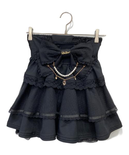 LIZ LISA（リズリサ）LIZ LISA (リズリサ) ビッグリボンティアードスカート ブラック サイズ:FREEの古着・服飾アイテム