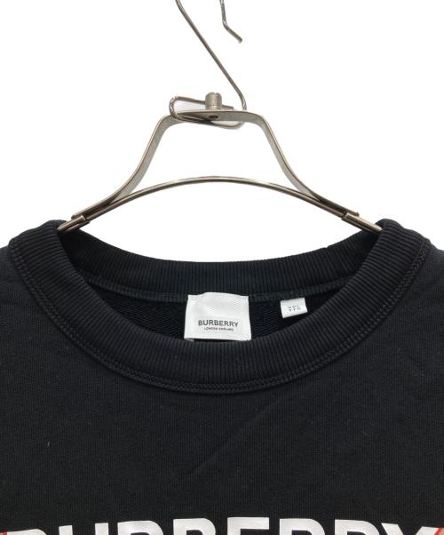BURBERRY（バーバリー）BURBERRY (バーバリー) FAWSON Logo Print Cotton Sweatshirts ブラック サイズ:XXLの古着・服飾アイテム