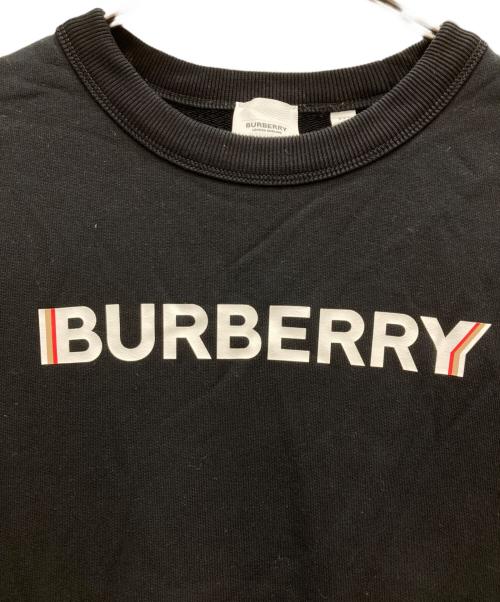 BURBERRY（バーバリー）BURBERRY (バーバリー) FAWSON Logo Print Cotton Sweatshirts ブラック サイズ:XXLの古着・服飾アイテム
