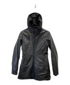 m0851エム・ゼロ・エイト・ファイブ・ワン）の古着「牛革コート」｜ブラック